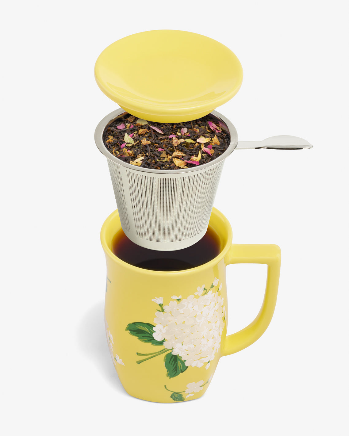 Hydrangea Fiore Steeping Cup with Infuser Multicolor - Draper James