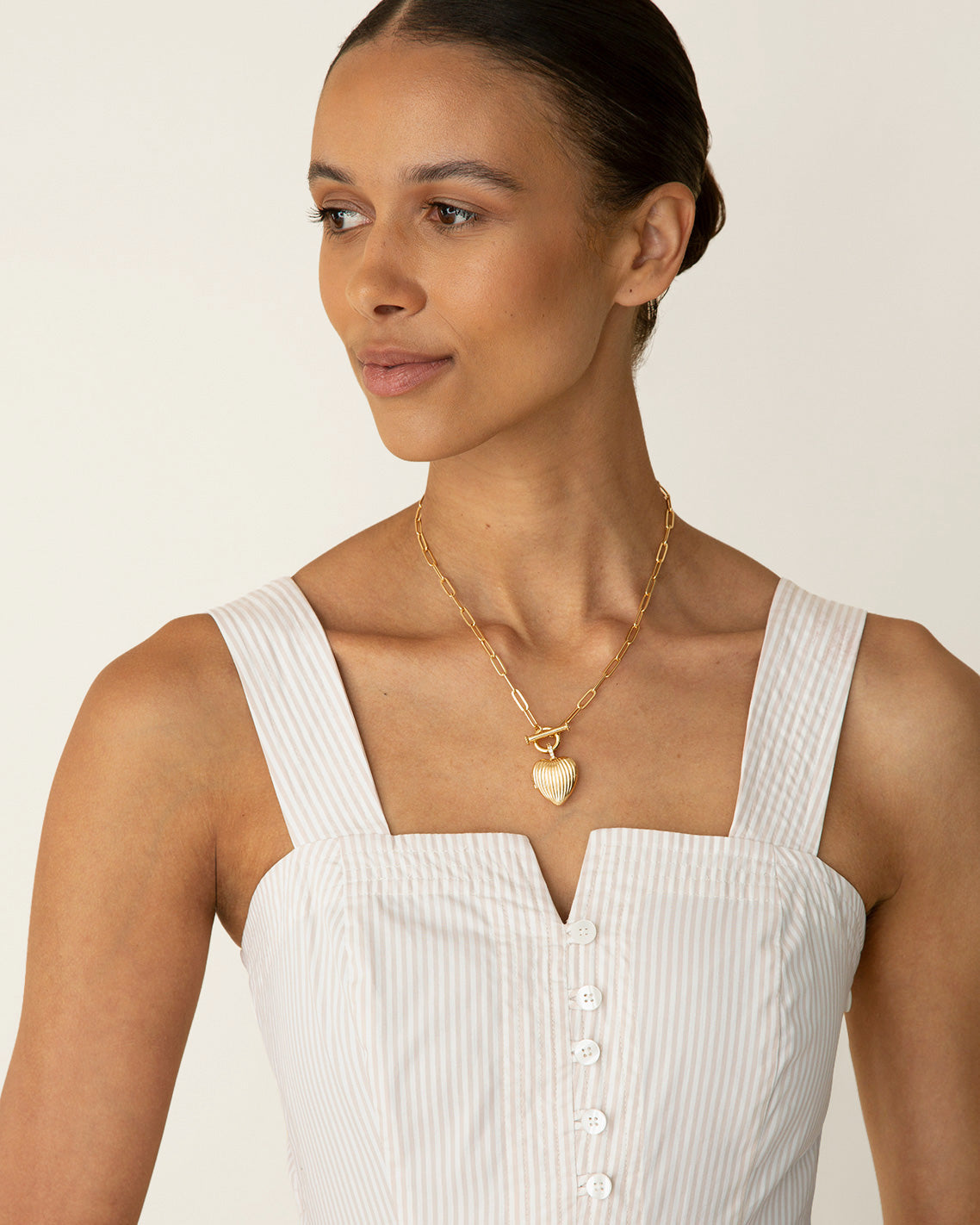 Heart Locket Necklace Gold - Draper James