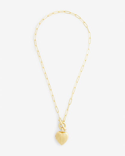 Heart Locket Necklace Gold - Draper James