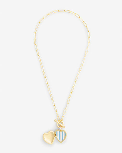 Heart Locket Necklace Gold - Draper James
