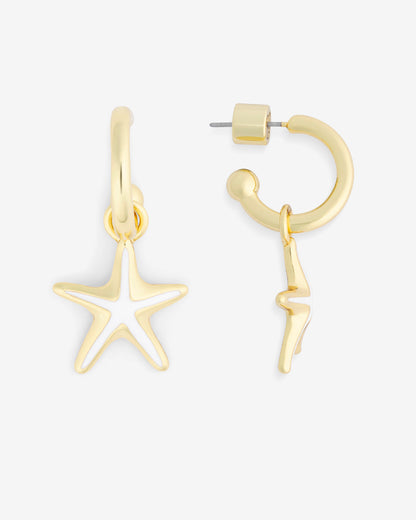 Starfish Hoops Gold - Draper James