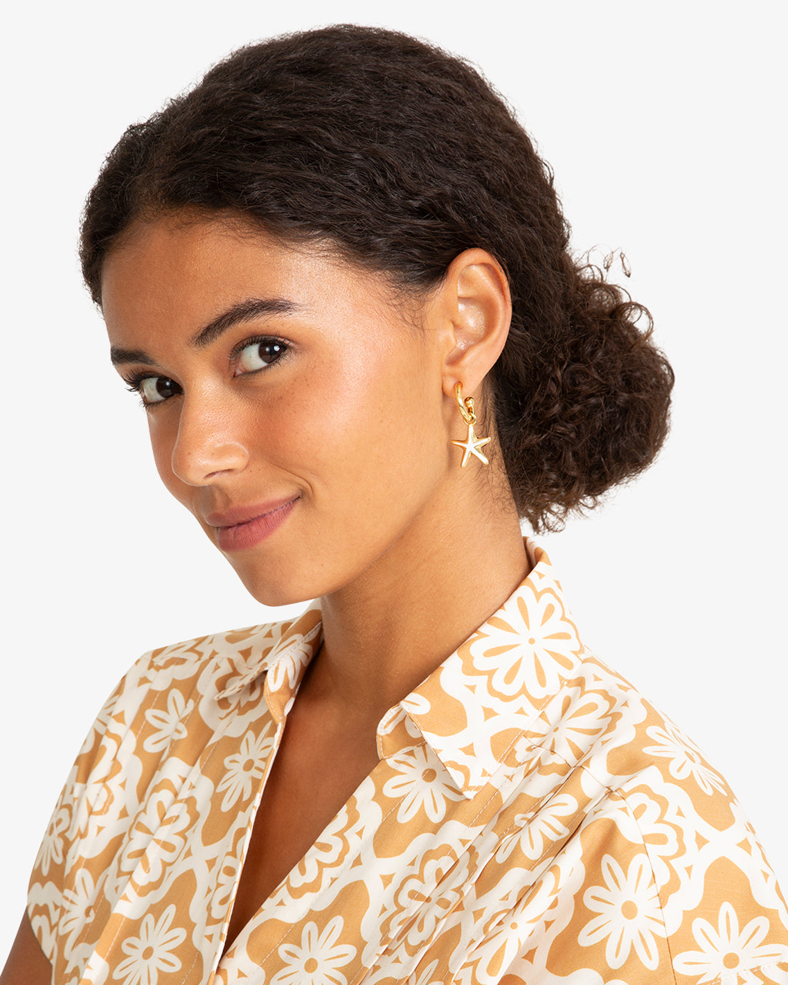 Starfish Hoops Gold - Draper James