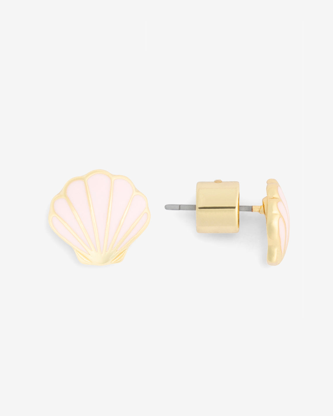 Enamel and Pearl Shell Studs Pink - Draper James