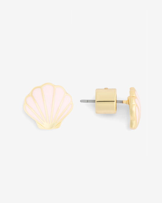 Enamel and Pearl Shell Studs Pink - Draper James