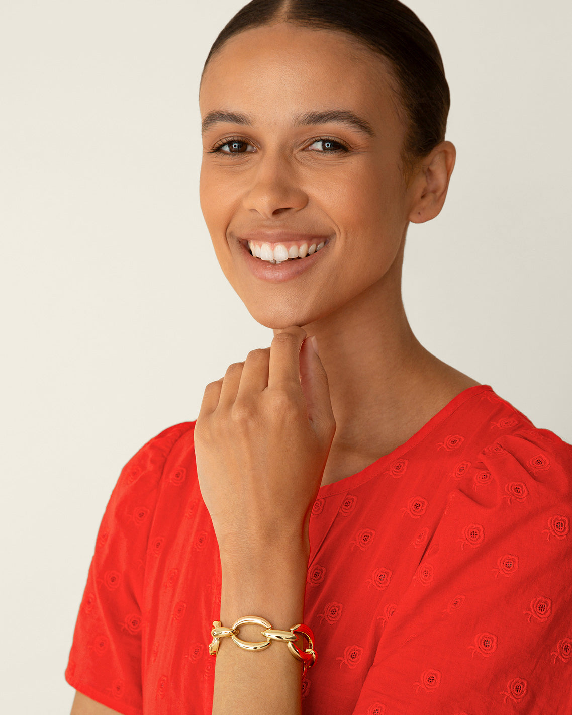 Large Link Bracelet Gold - Draper James