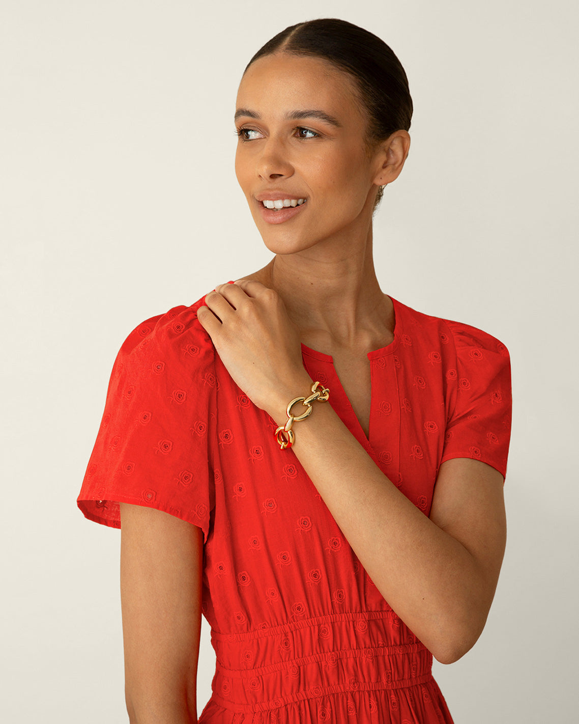 Large Link Bracelet Gold - Draper James