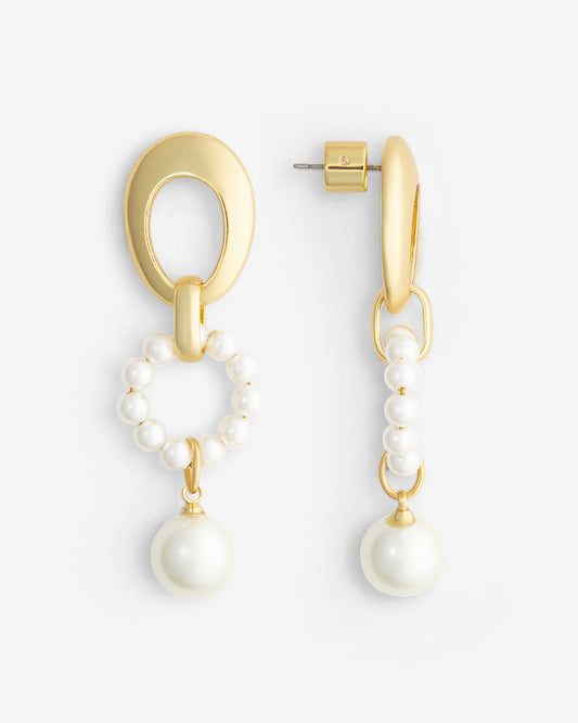 Pearl Drop Earrings Gold - Draper James