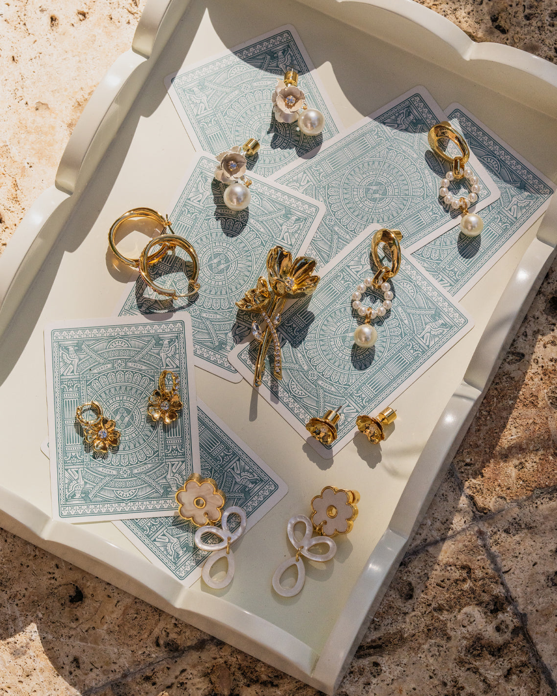 Pearl Drop Earrings Gold - Draper James