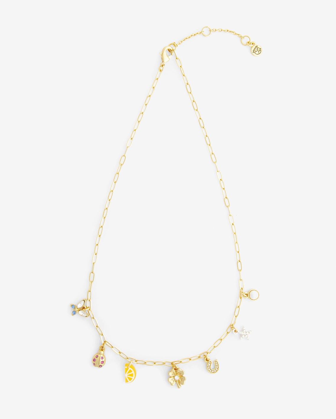A Little Luck Charm Necklace Gold - Draper James