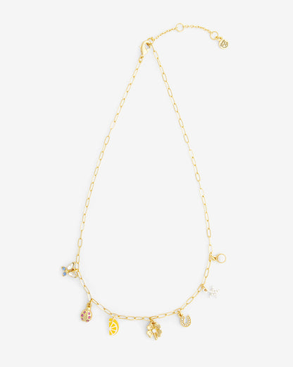 A Little Luck Charm Necklace Gold - Draper James