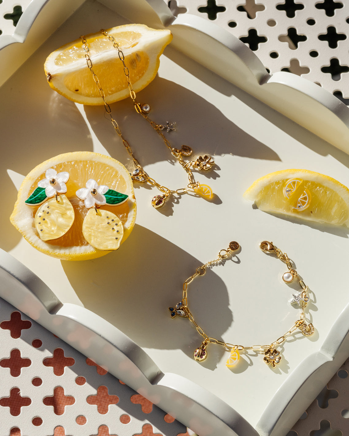 A Little Luck Charm Bracelet Gold - Draper James