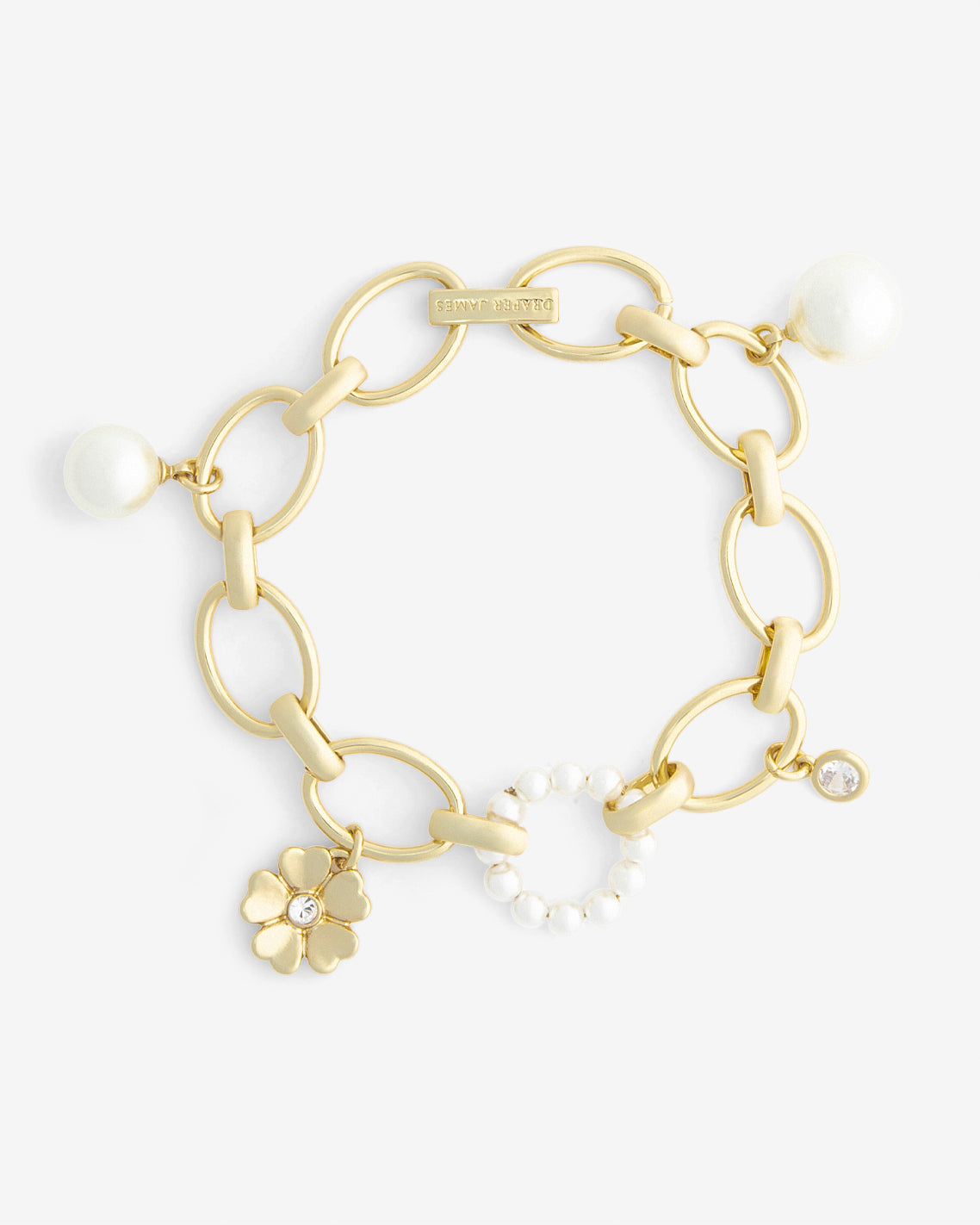 Pearl and Gold Chain Bracelet Gold - Draper James