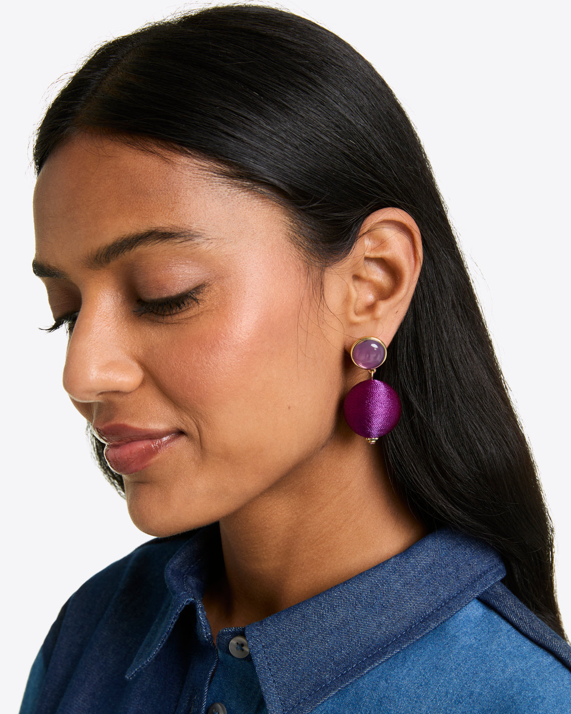 Bauble Earrings | Women's Statement Earrings Purple - Draper James