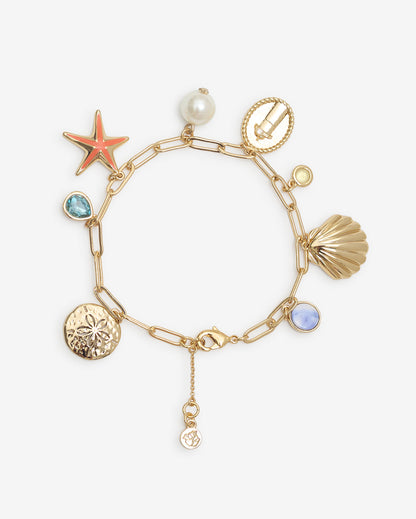 Seaside Charm Bracelet Gold - Draper James