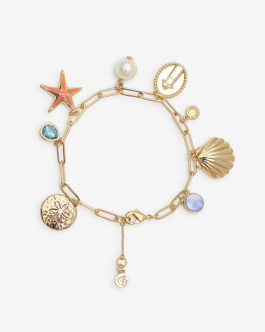 Seaside Charm Bracelet Gold - Draper James