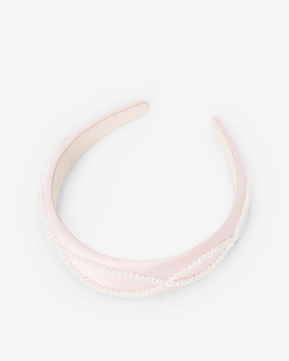 Pearl Satin Headband Pink - Draper James