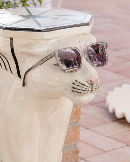 Sunglasses in Smoke Stripe Black/White - Draper James