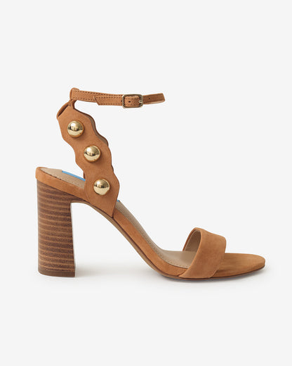Gold Stud Heel | Women's Heels by Draper James Natural - Draper James