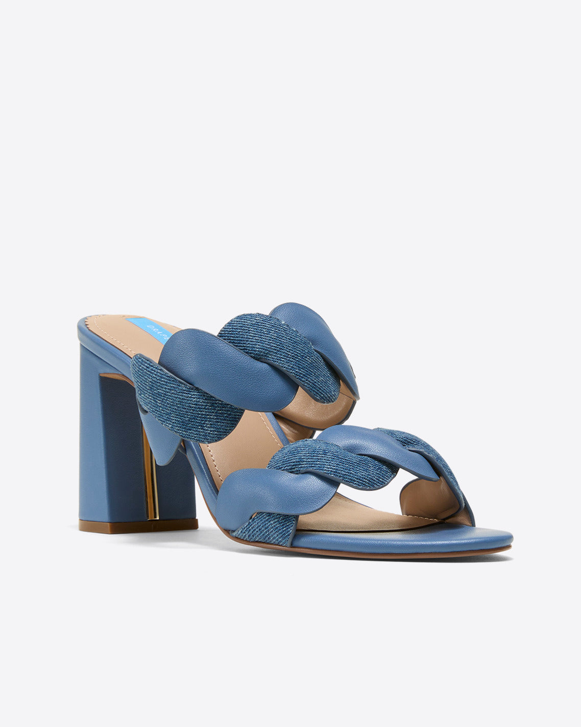 Dolly Heel Sandal in Chambray Blue - Draper James
