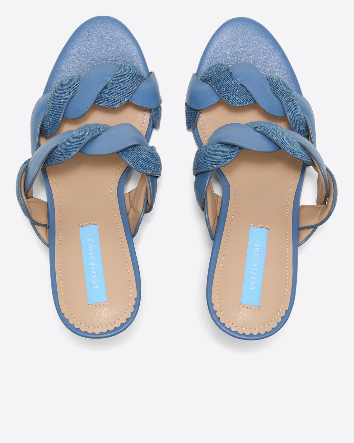 Dolly Heel Sandal in Chambray Blue - Draper James