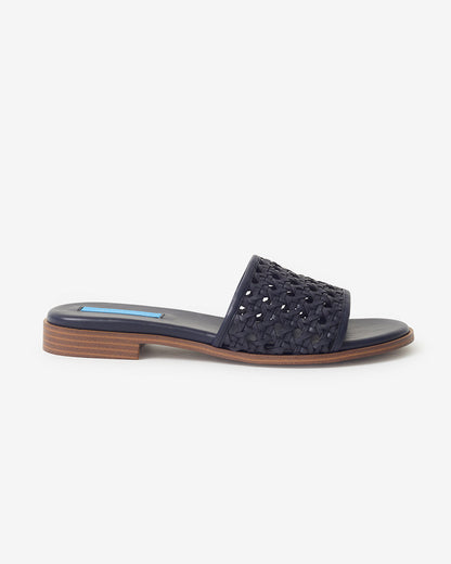 Rattan Sandal | Women's Summer Sandals by Draper James Nassau Navy - Draper James