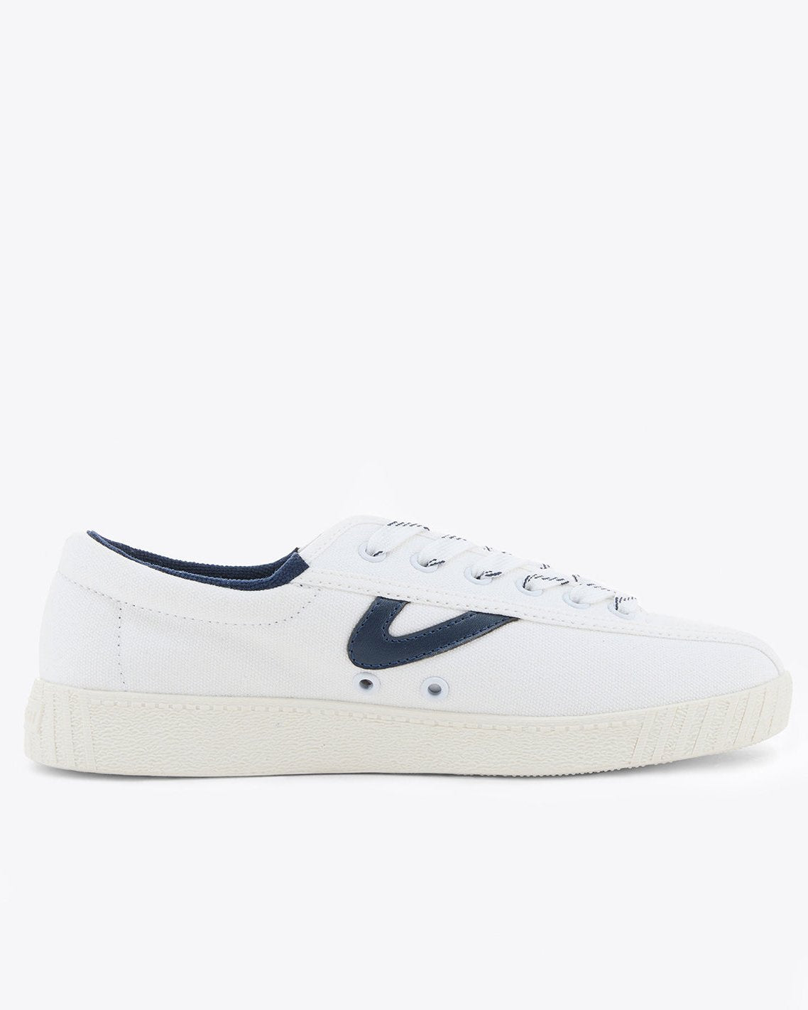 Tretorn Nylite Sneaker – Classic White Nassau Navy - Draper James