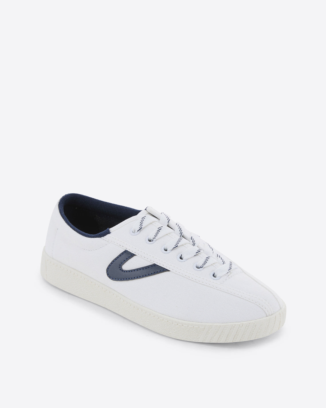 Tretorn Nylite Sneaker – Classic White Nassau Navy - Draper James