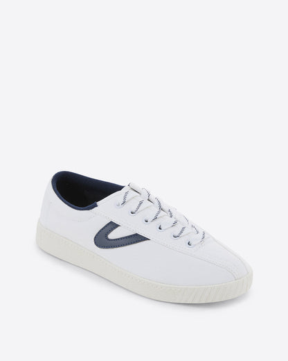 Tretorn Nylite Sneaker – Classic White Nassau Navy - Draper James