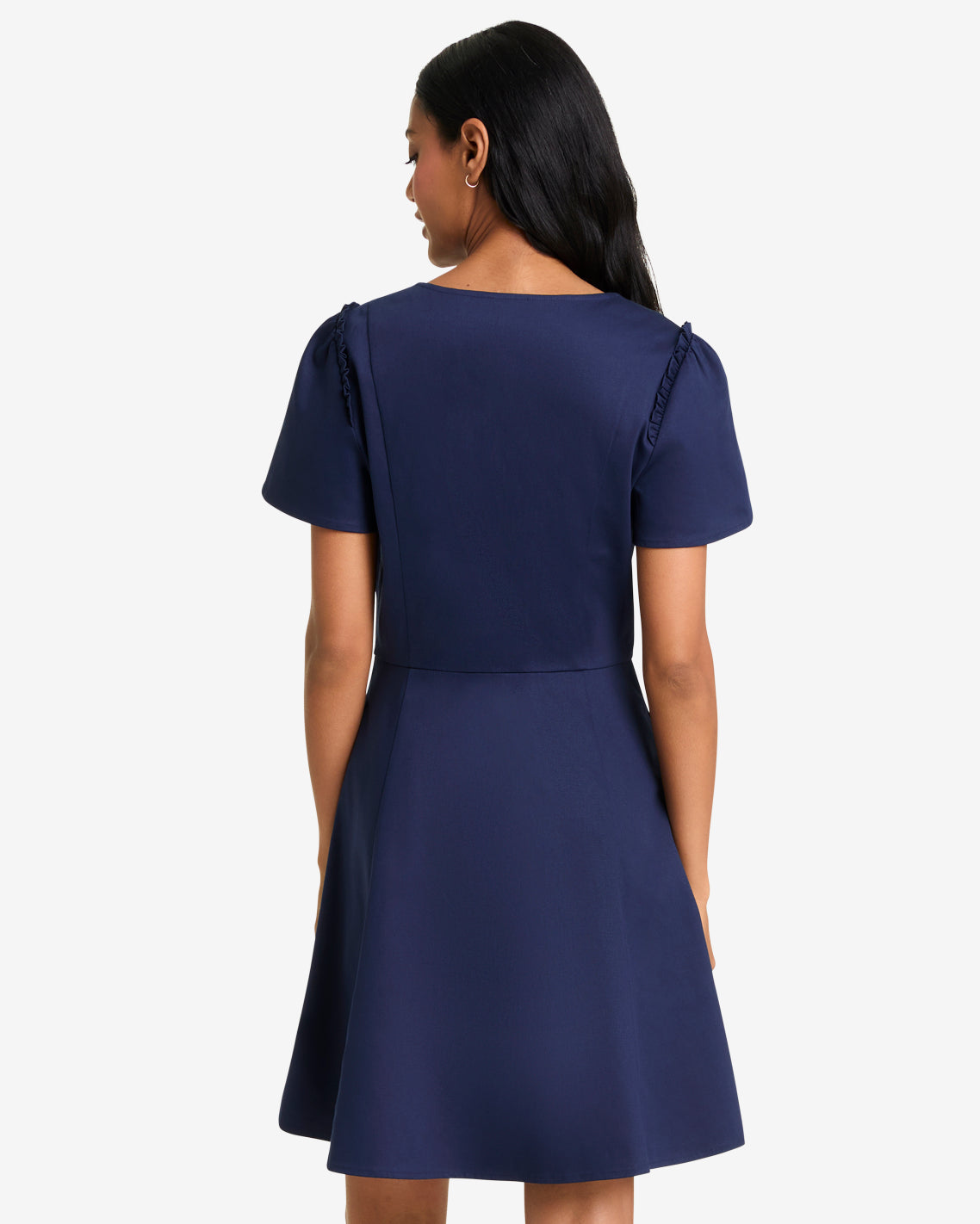 Mae Love Circle Dress in Navy Nassau Navy - Draper James