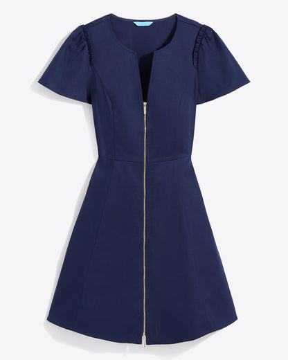 Mae Love Circle Dress in Navy Nassau Navy - Draper James