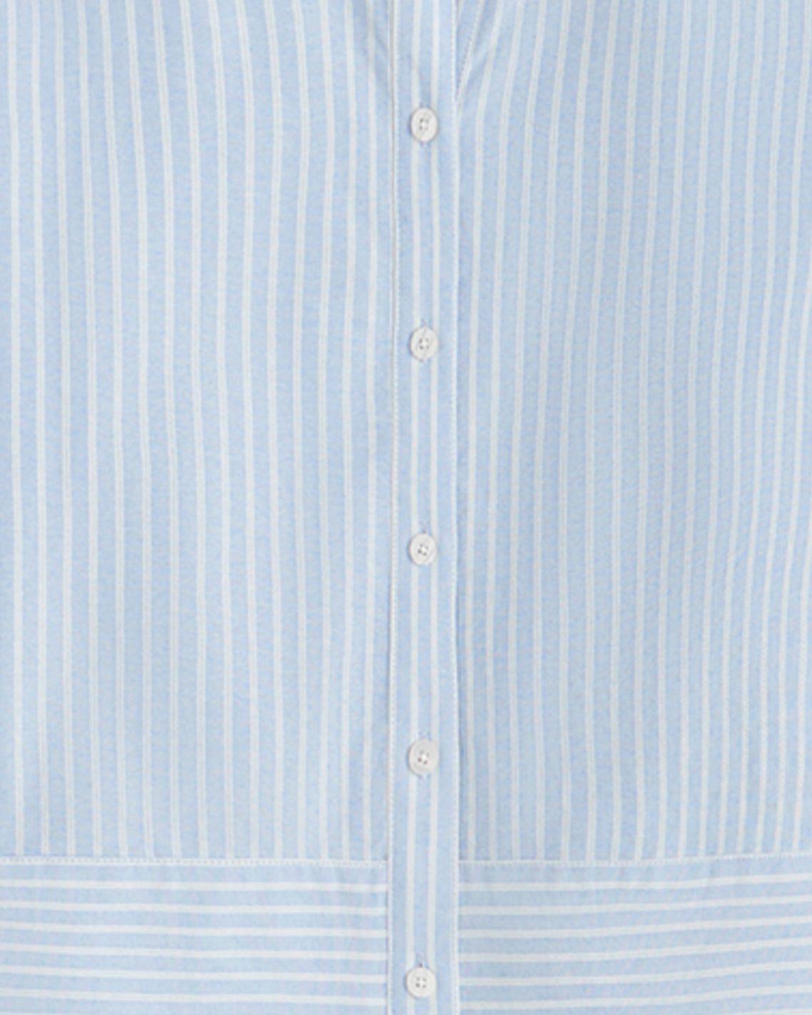 Long Sleeve Cropped Button Down in Oxford Shirting Oxford Shirting - Draper James