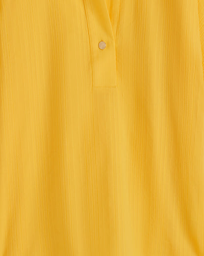 Logan Top in Cotton Dobby Yellow - Draper James