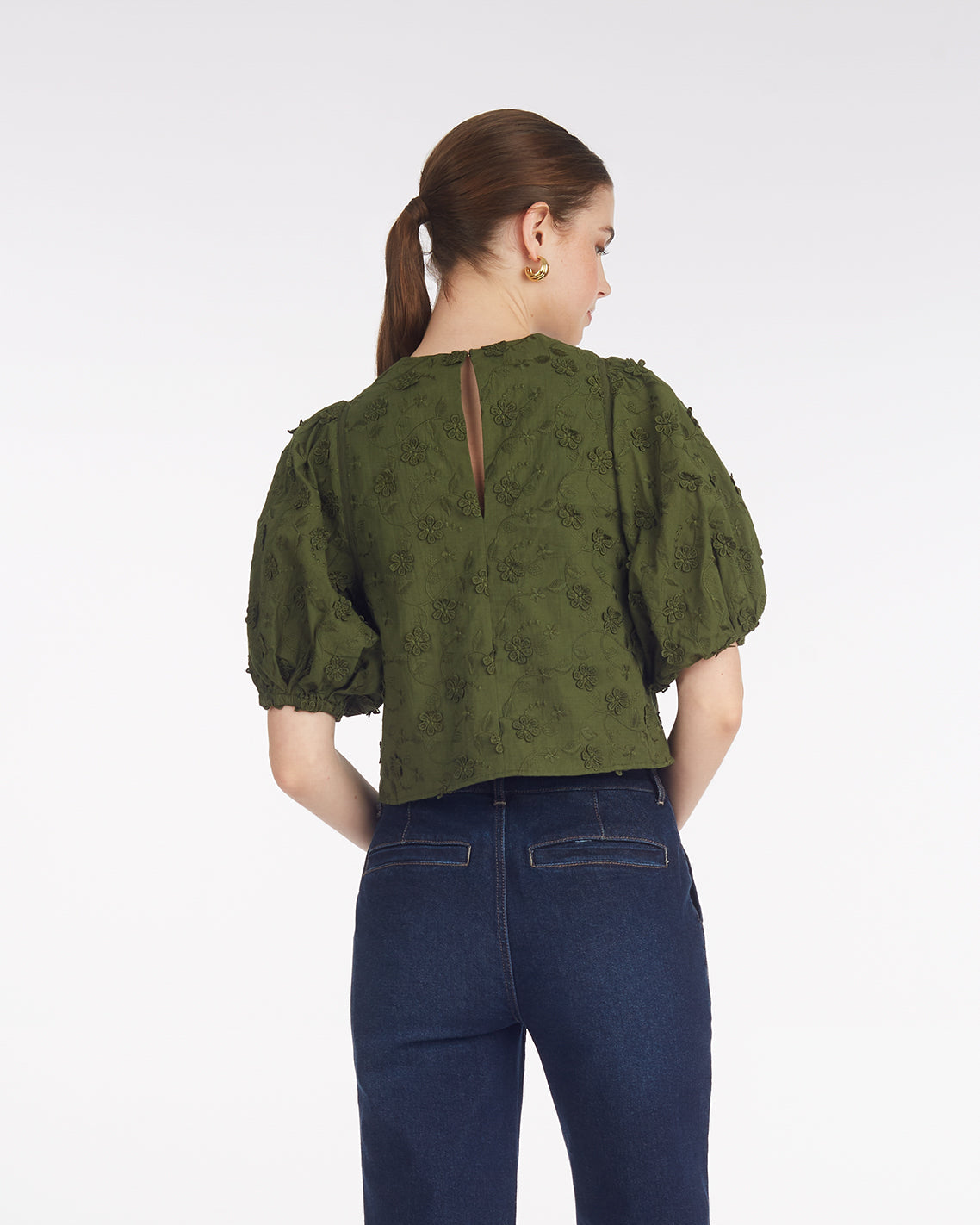 Jess Top in Embroidered Floral Embroidered Floral - Draper James
