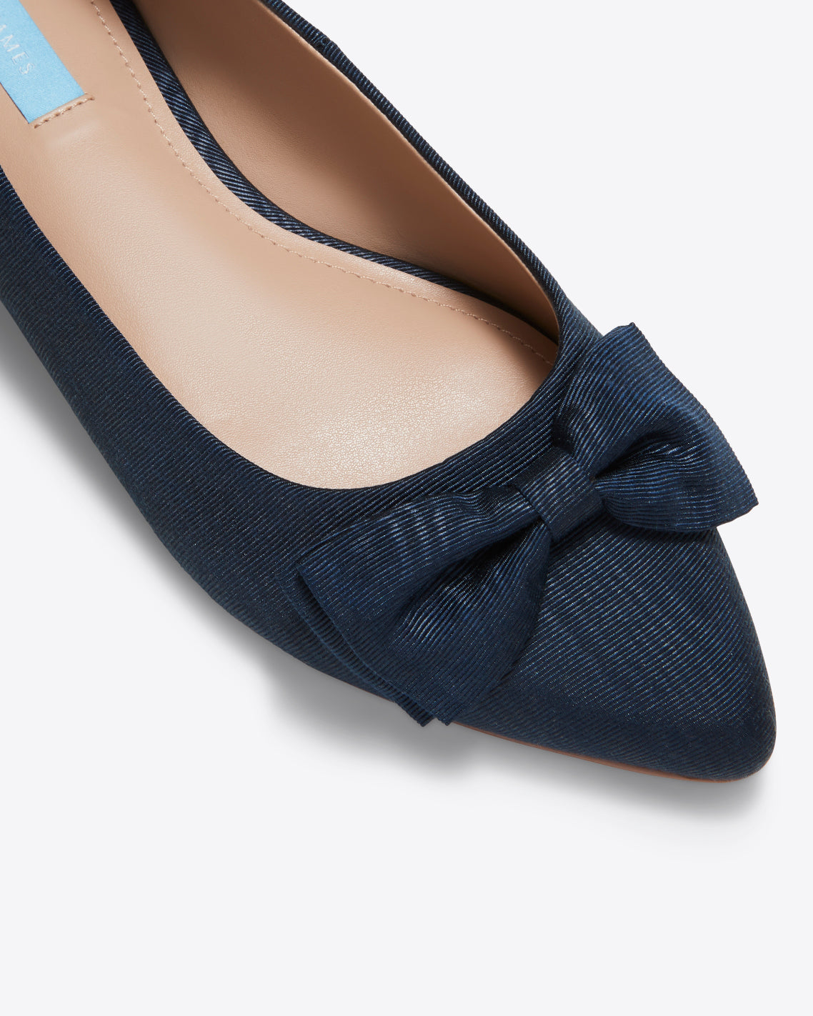 Annabelle Bow Flat Nassau Navy - Draper James