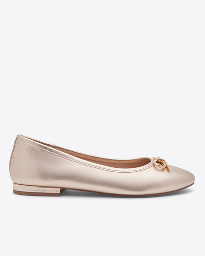 Eloise Bow Flat | Women's Bow Flats by Draper James Gold - Draper James
