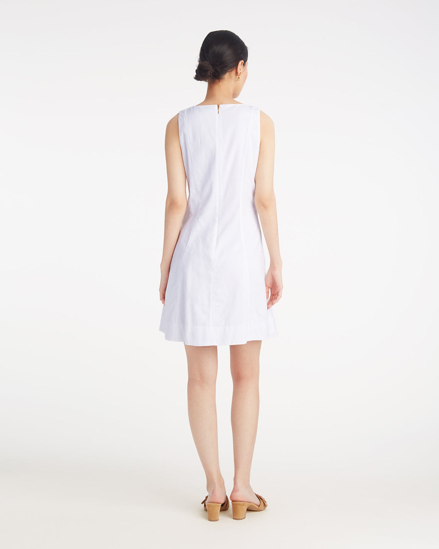 Primrose Mini Dress with Floral Embroidery Magnolia White - Draper James