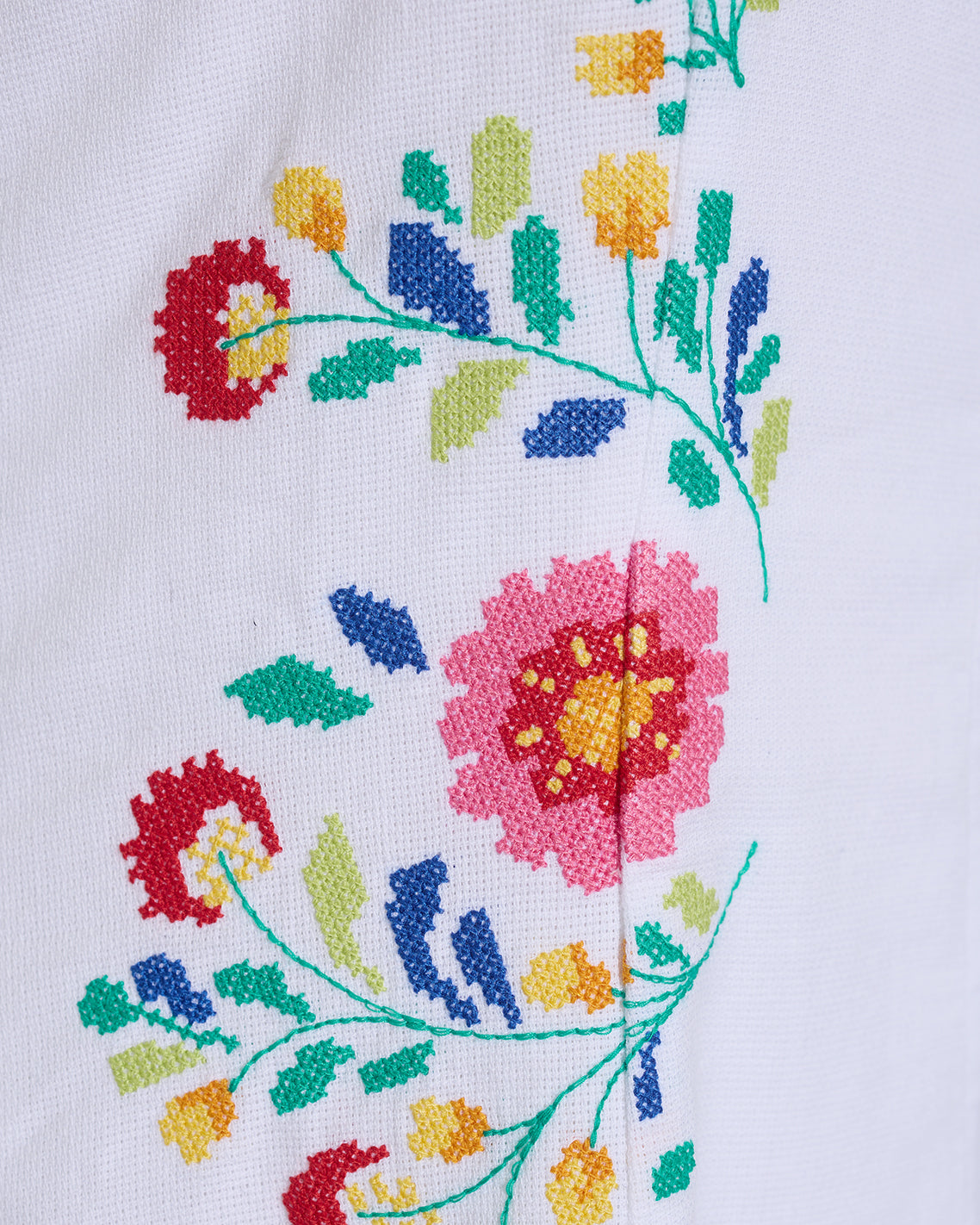 Primrose Mini Dress with Floral Embroidery Magnolia White - Draper James