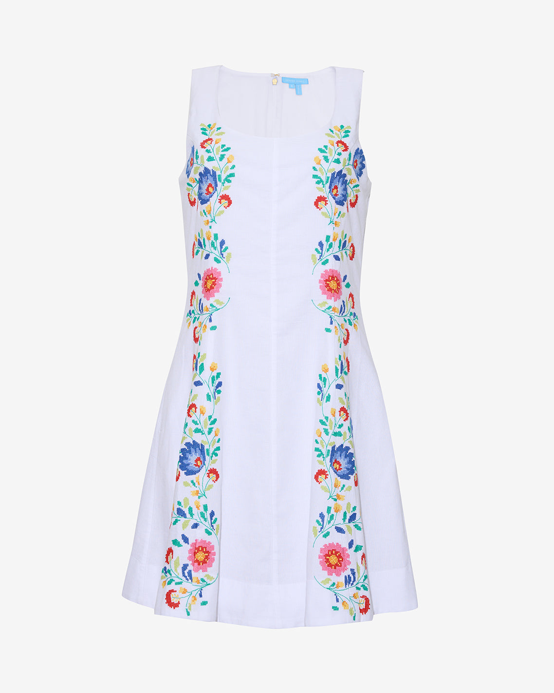 Primrose Mini Dress with Floral Embroidery Magnolia White - Draper James