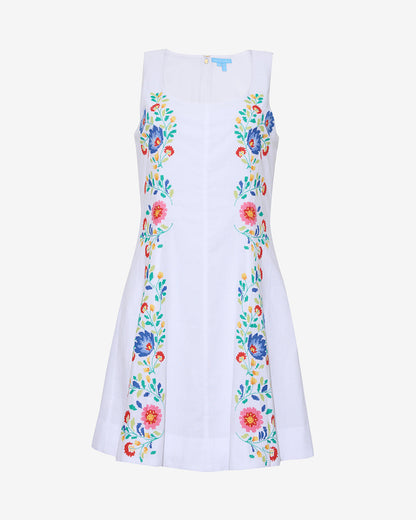 Primrose Mini Dress with Floral Embroidery Magnolia White - Draper James