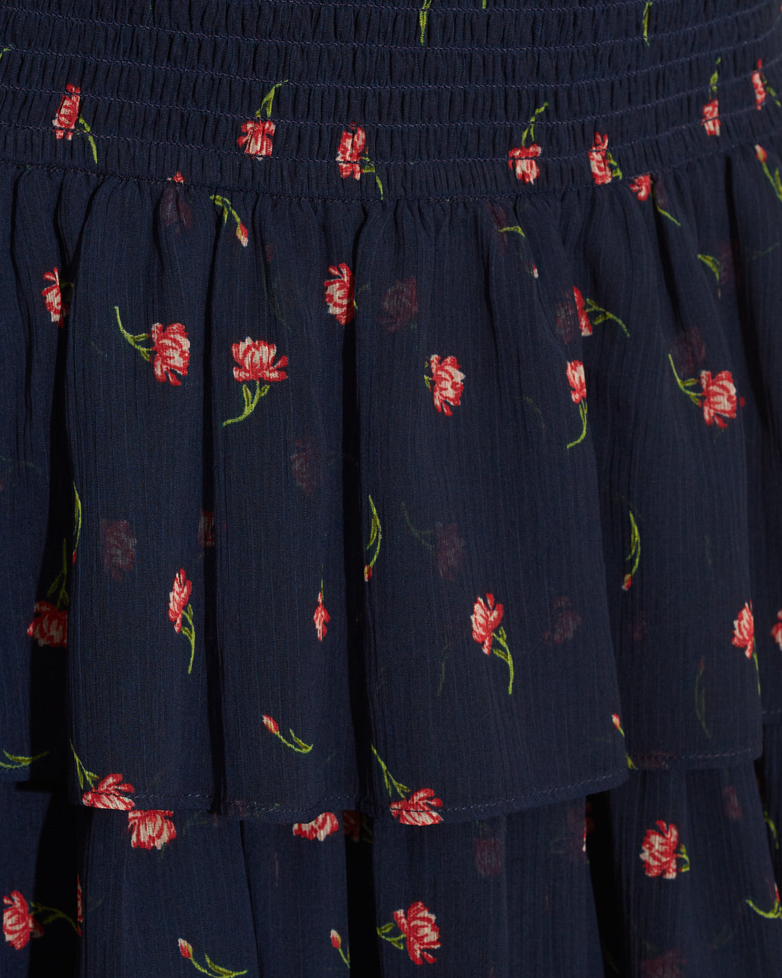 Alana Tiered Dress in Ditsy Autumn Flowers Ditsy Autumn Flowers - Draper James
