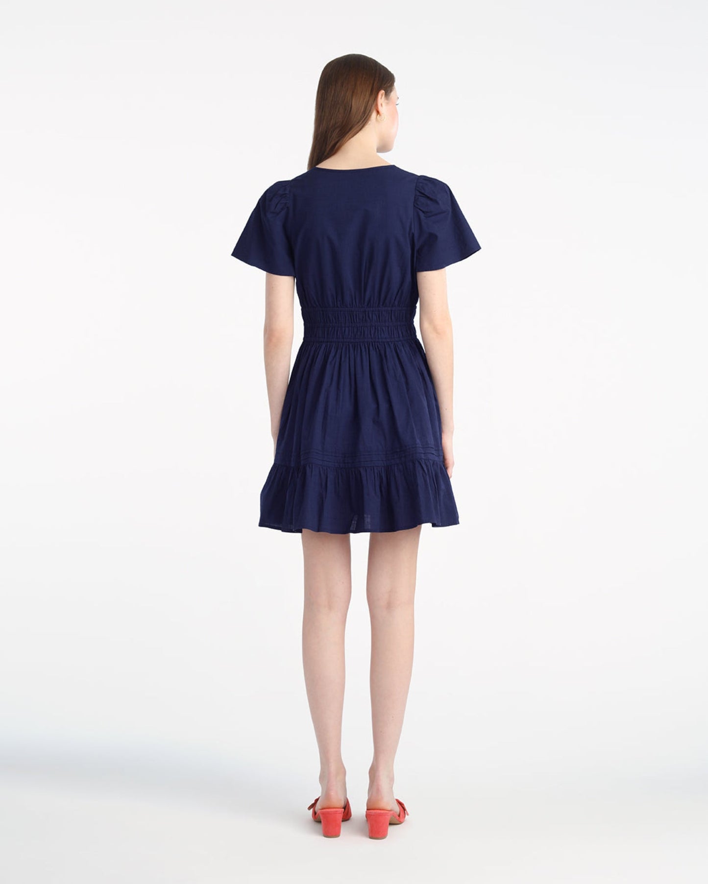 Wilson Mini Dress with Floral Embroidery Belle Meade Black - Draper James