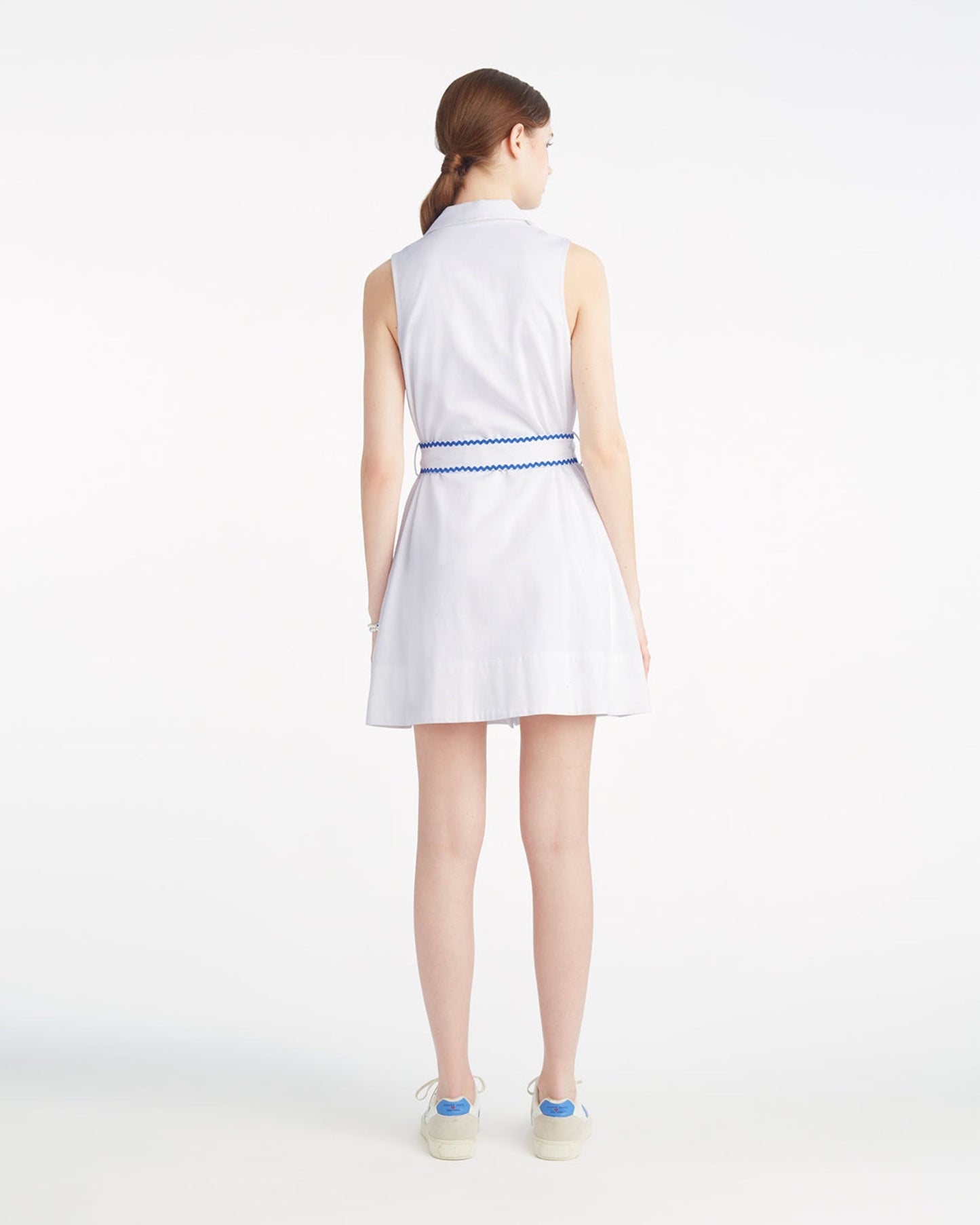 Gracie Mini Dress in Ric Rac Magnolia White - Draper James