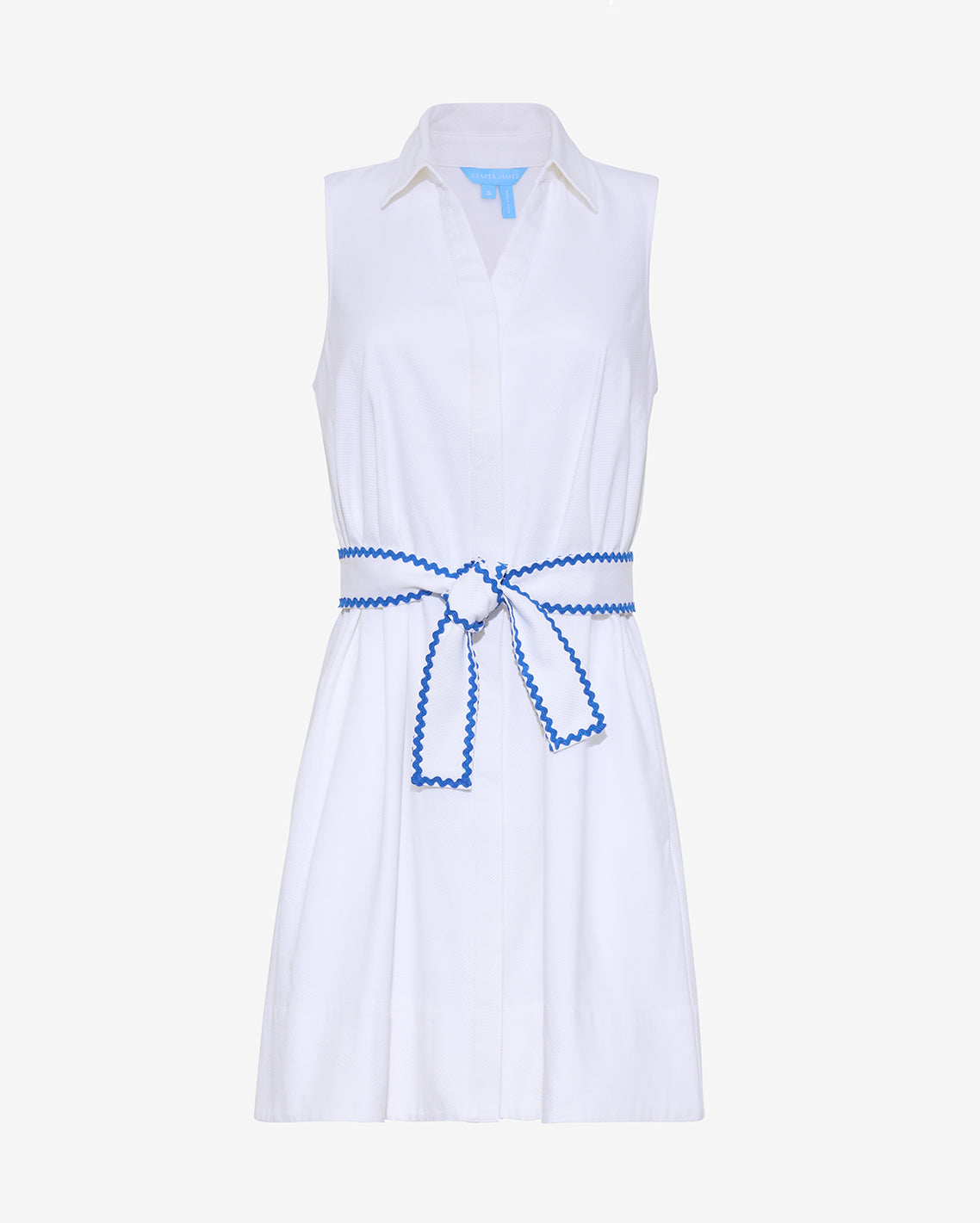 Gracie Mini Dress in Ric Rac Magnolia White - Draper James