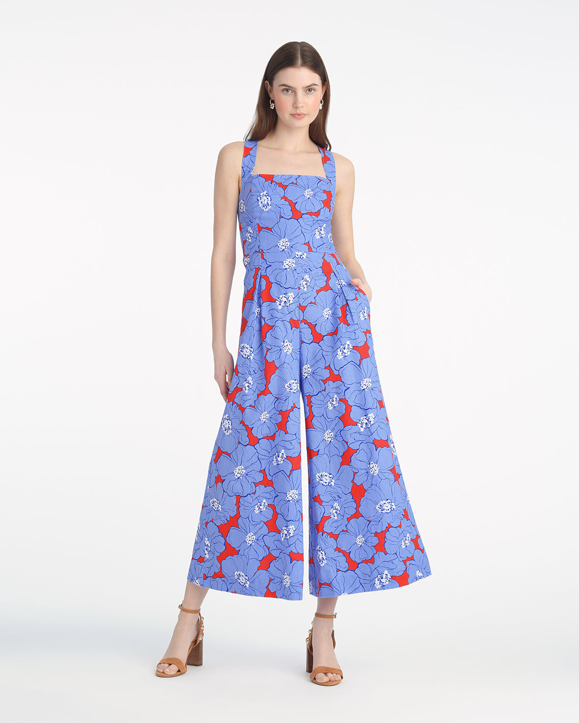 Kendall Sleeveless Jumpsuit in Floating Floral Floating Floral - Draper James