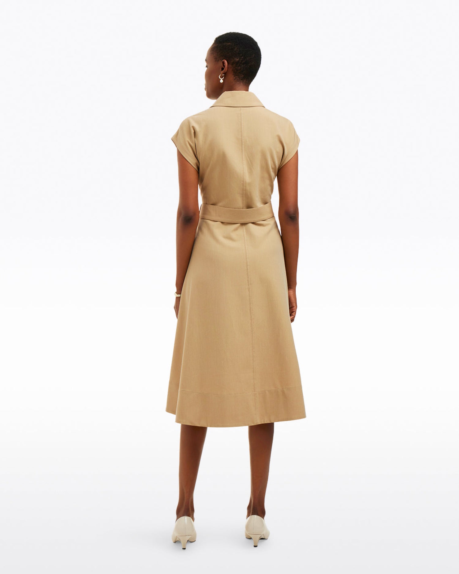Tatum Midi Shirtdress in Croissant Brown - Draper James