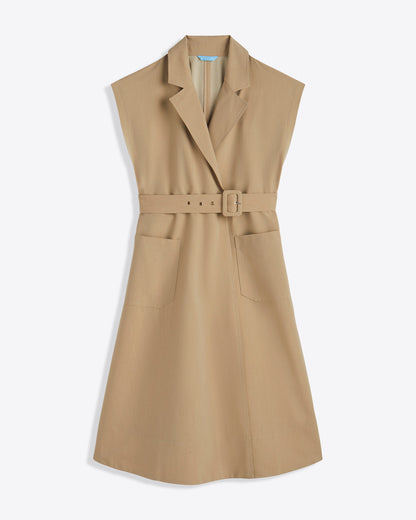 Tatum Midi Shirtdress in Croissant Brown - Draper James