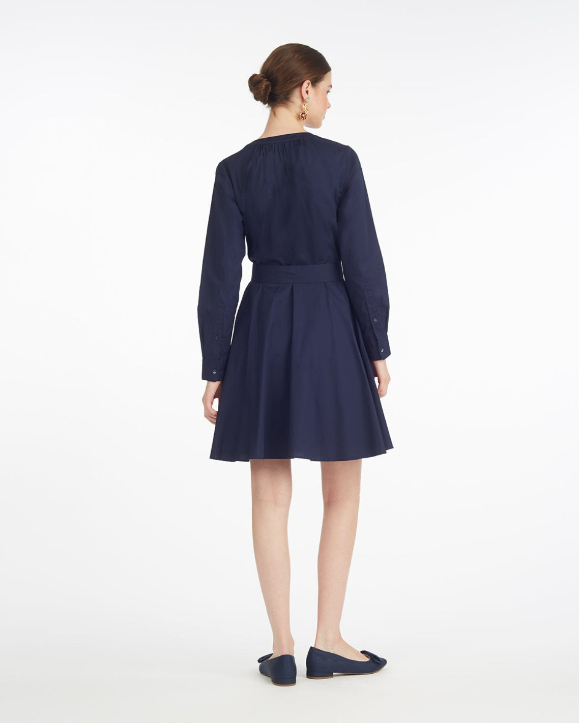 Imogen Mini Shirtdress Navy - Draper James