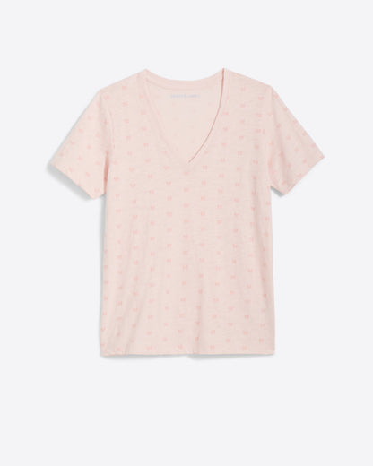 Butterfly V Neck T Shirt | Graphic Tees by Draper James Light Pink - Draper James
