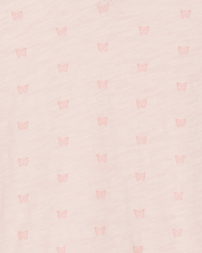Butterfly V Neck T Shirt | Graphic Tees by Draper James Light Pink - Draper James