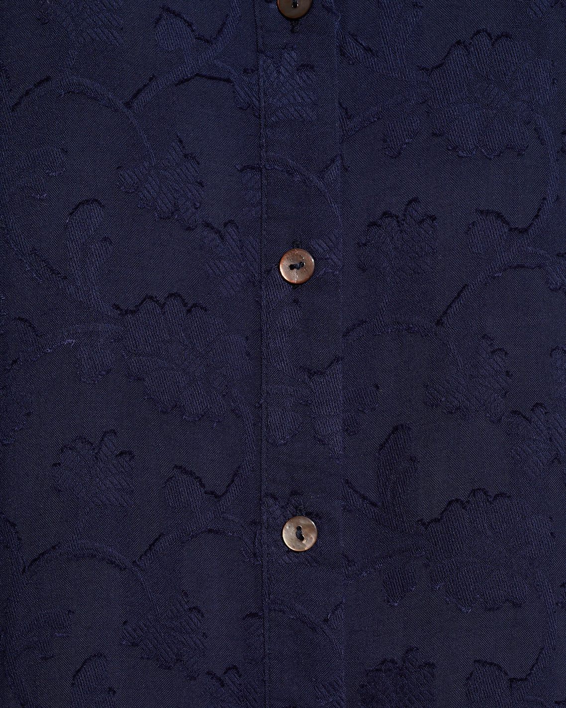 Long-Sleeve Button Down Top Nassau Navy - Draper James